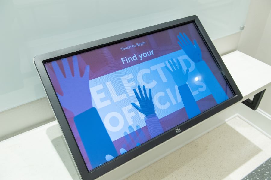 Texas Voter Information display screen