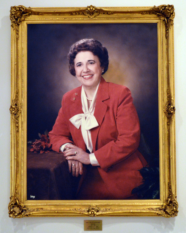 Painting of Dr. Blagg-Huey, namesake of the Blagg-Huey Library