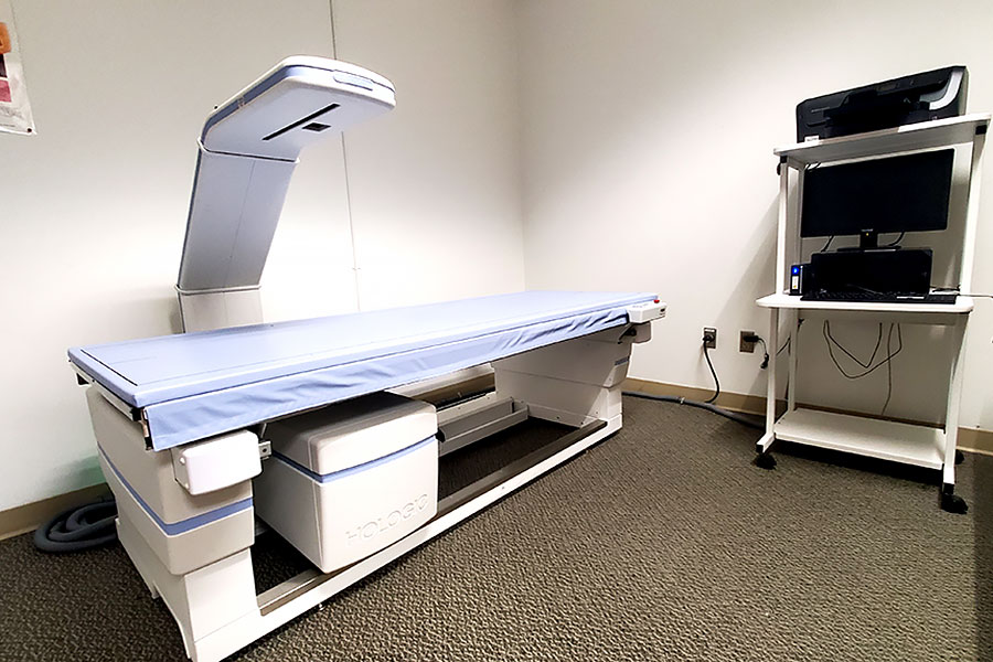 A machine that measures bone density