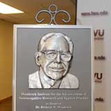 Woodcock Institute Dedication Plaque