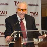 Dr. Woodcock at the dedication ceremony